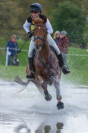 JEANETTE BRAKEWELL (GBR) RIDING  FOREVER RED COMPETING IN THE CROSS COUNTRY PHASE OF THE  CIC THREE STAR COMPETITION AT THE  2017 DODSON AND HORRELL CHATSWORTH INTERNATIONAL HORSE TRIAL.