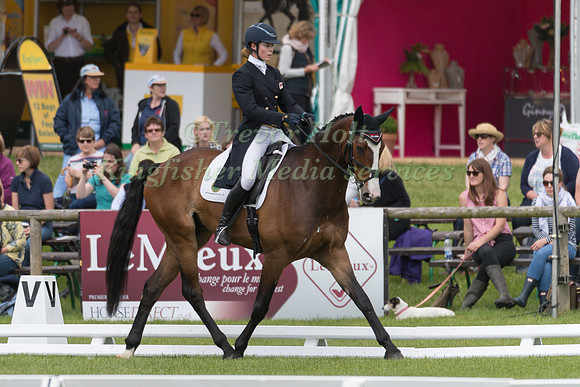 LYDIA HANNON (GBR) AND TIERRO TAKING PART IN THE DRESSAGE PHASE OF THE  CIC THREE STAR COMPETITION AT THE 2017 EQUI-TREK BRAMHAM INTERNATIONAL HORSE TRIALS