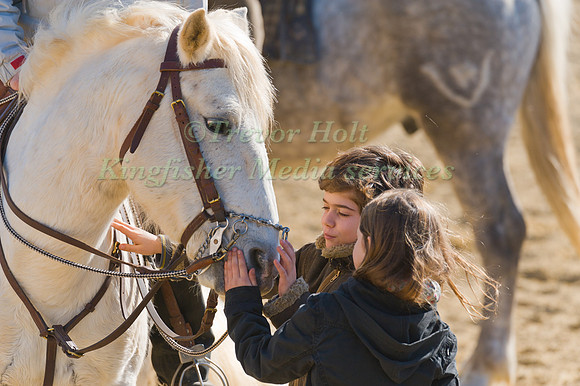 Children with White Horse