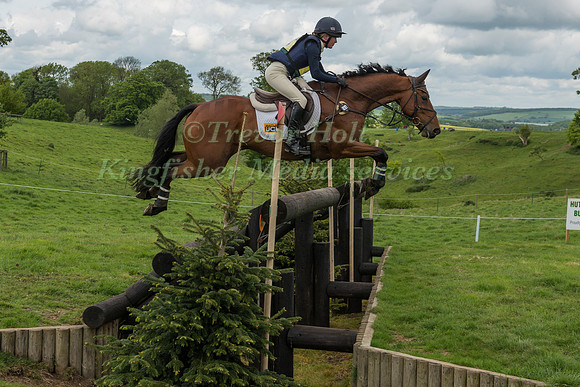 ELIZA STODDART (GBR) RIDING HOW BAZAAR COMPETING IN THE CROSS COUNTRY PHASE OF THE  CIC ONE STAR COMPETITION AT THE  2017 ROCKINGHAM CASTLE INTERNATIONAL HORSE TRIAL.
