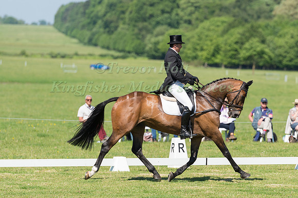 MATTHEW GLENTWORTH (GBR) RIDING BRIDGEHOUSESTUD RIVER WILD IN THE DRESSAGE PHASE OF THE CICO THREE STAR AT THE 2017 HOUGHTON INTERNATIONAL HORSE TRIALS