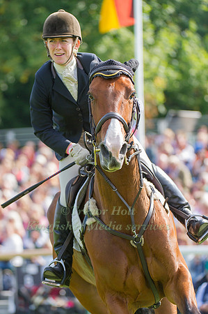 Louisa Lockwood (GBR) riding Ballyfarris Flight taking part in the Show Jumping Phase