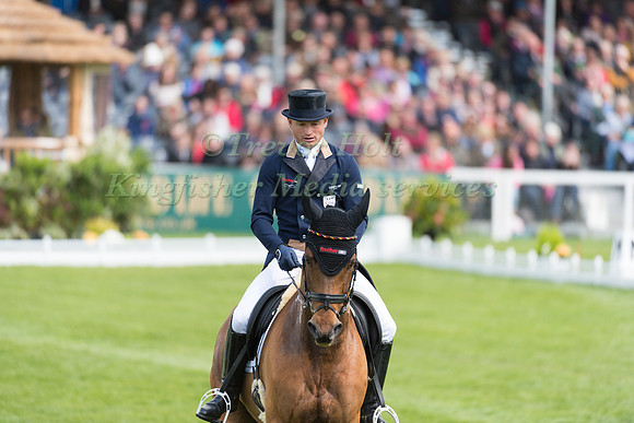 Michael Jung (GER) riding La Biosthetique Sam FBW in the Dressage phase  of  the 2017 Mitsubishi Motors  Badminton Horse Trials