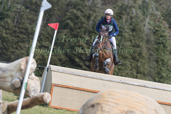 CAROLINE HARRIS RIDING WOODLANDS SPRINGTIME