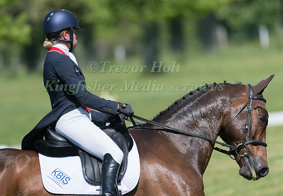 IZZY TAYLOR (GBR) RIDING CADILLAC IN THE DRESSAGE PHASE OF THE CICO THREE STAR AT THE 2017 HOUGHTON INTERNATIONAL HORSE TRIALSE OF THE CICO THREE STAR AT THE 2017 HOUGHTON INTERNATIONAL HORSE TRIALS