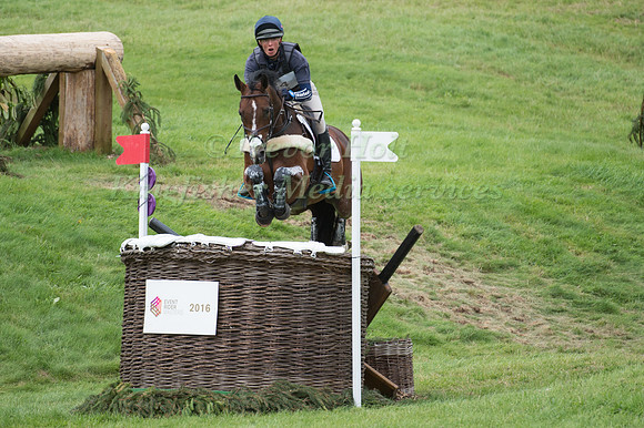 Flora Harris (GBR) riding Bayano