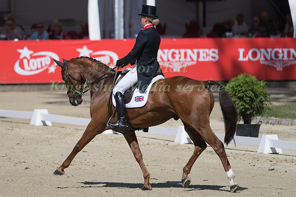KRISTINA COOK (GBR) AND BILLY THE RED