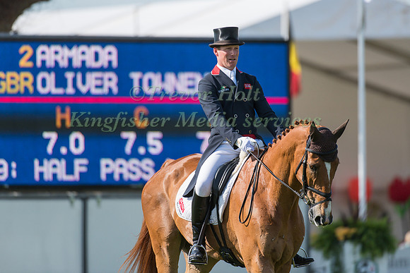 Oliver Townend of Great Britain  riding Armada