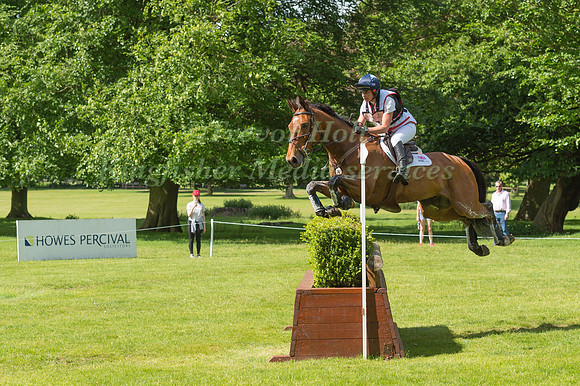 GEORGIE STRANG (GBR) RIDING COOLEY EARL TAKING PART IN THE CROSS COUNTRY PHASE OF THE CICO THREE STAR AT THE 2017 HOUGHTON INTERNATIONAL HORSE TRIALS