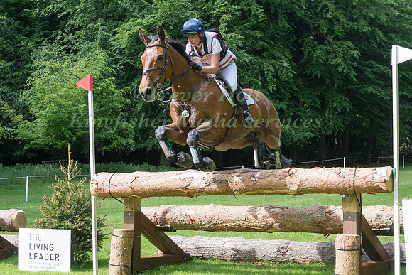 GEORGIE STRANG (GBR) RIDING COOLEY EARL TAKING PART IN THE CROSS COUNTRY PHASE OF THE CICO THREE STAR AT THE 2017 HOUGHTON INTERNATIONAL HORSE TRIALS