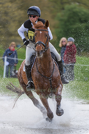 JEANETTE BRAKEWELL (GBR) RIDING  FOREVER RED COMPETING IN THE CROSS COUNTRY PHASE OF THE  CIC THREE STAR COMPETITION AT THE  2017 DODSON AND HORRELL CHATSWORTH INTERNATIONAL HORSE TRIAL.