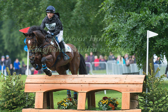 BEN HOBDAY (GBR) AND MULRYS ERROR TAKING PART IN THE CROSS COUNTRY PHASE OF THE  CCI THREE STAR COMPETITION AT THE 2017 EQUI-TREK BRAMHAM INTERNATIONAL HORSE TRIALS