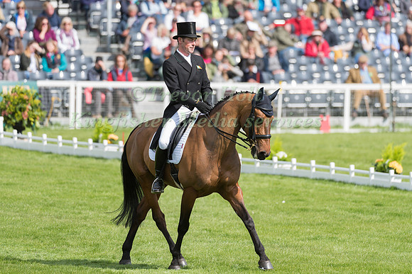 Joseph Murphy (IRL) riding Sportsfield Othello in the Dressage phase  of  the 2017 Mitsubishi Motors  Badminton Horse Trials