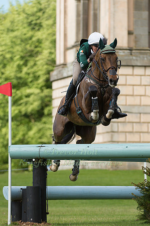 AOIFE CLARK (IRL) RIDING COLORFAST II  IN THE CROSS COUNTRY PHASE OF THE CCI TWO STAR AT THE 2017 HOUGHTON INTERNATIONAL HORSE TRIALS