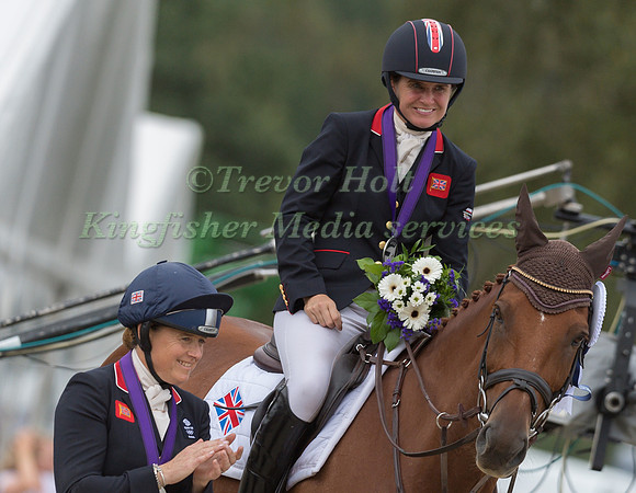 Piggy French (GBR) and Quarrycrest Echo with Pippa Funnell