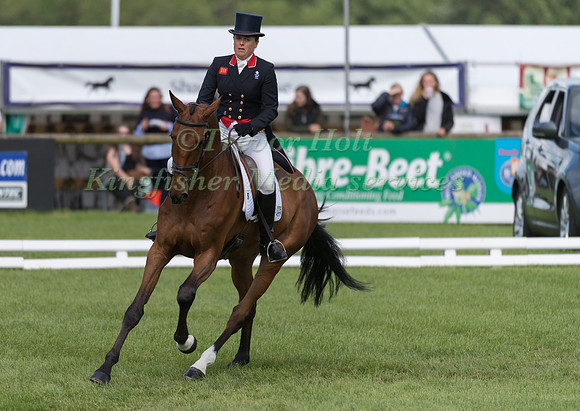PIPPA FUNNELL (GBR) AND BILLY WALK ON TAKING PART IN THE DRESSAGE PHASE OF THE  CIC THREE STAR COMPETITION AT THE 2017 EQUI-TREK BRAMHAM INTERNATIONAL HORSE TRIALS