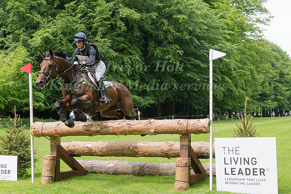 PIGGY FRENCH (GBR) RIDING VANIR KAMIRA TAKING PART IN THE CROSS COUNTRY PHASE OF THE CICO THREE STAR AT THE 2017 HOUGHTON INTERNATIONAL HORSE TRIALS