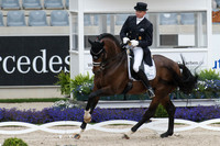 Hubertus Schmidt (GER) and Escolar taking part in the Prize of VUV - Vereinigte Unternehmerverbände Aachen Prix St. Georges CDI4*