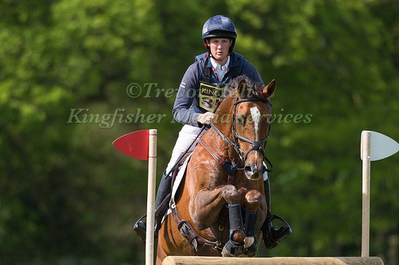 TOM MCEWEN  RIDING ROYAL ROXEY COMPETING IN THE CROSS COUNTRY PHASE OF THE  INTERMEDIATE  COMPETITION AT THE  2017 ROCKINGHAM CASTLE INTERNATIONAL HORSE TRIAL.