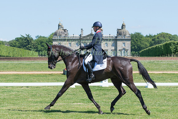 IZZY TAYLOR RIDING TREVIDDEN IN THE DRESSAGE PHASE OF THE CICO THREE STAR AT THE 2017 HOUGHTON INTERNATIONAL HORSE TRIALS