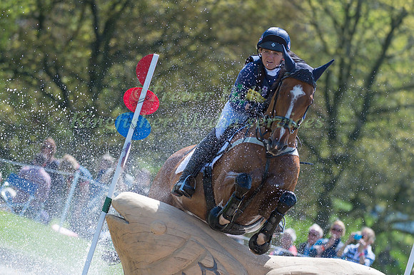 POLLY STOCKTON (GBR) RIDING  MISTER MACCONDY COMPETING IN THE CROSS COUNTRY PHASE OF THE  CIC THREE STAR COMPETITION AT THE  2017 DODSON AND HORRELL CHATSWORTH INTERNATIONAL HORSE TRIAL.