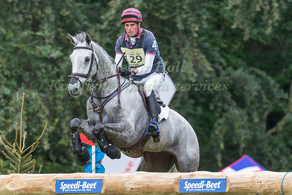 HECTOR PAYNE (GBR) AND DYNASTY TAKING PART IN THE CROSS COUNTRY PHASE OF THE  UNDER 25s CCI THREE STAR COMPETITION AT THE 2017 EQUI-TREK BRAMHAM INTERNATIONAL HORSE TRIALS