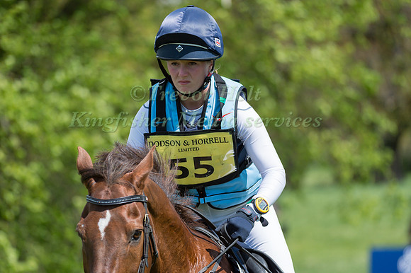 LIBBY SEED (GBR) RIDING  WHAT A CATCH II COMPETING IN THE CROSS COUNTRY PHASE OF THE  CIC THREE STAR COMPETITION AT THE  2017 DODSON AND HORRELL CHATSWORTH INTERNATIONAL HORSE TRIAL.