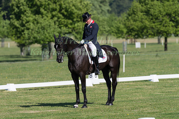 OLIVER TOWNEND (GBR) RIDING ARCTIC MOUSE IN THE DRESSAGE PHASE OF THE CICO THREE STAR AT THE 2017 HOUGHTON INTERNATIONAL HORSE TRIALS