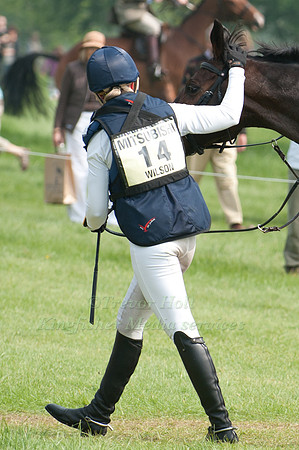 Nicola Wilson walks off course with Nicola Wilson