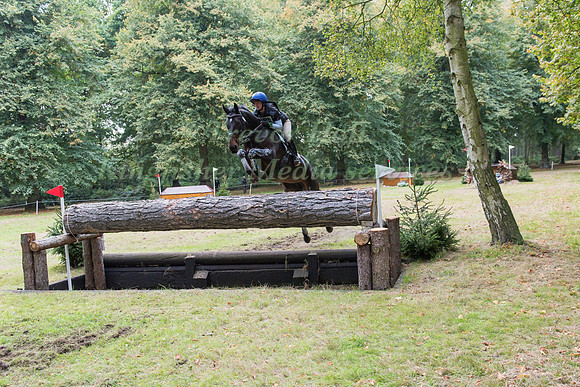 Jemma Whitlam of Great Britain riding  CECILIA