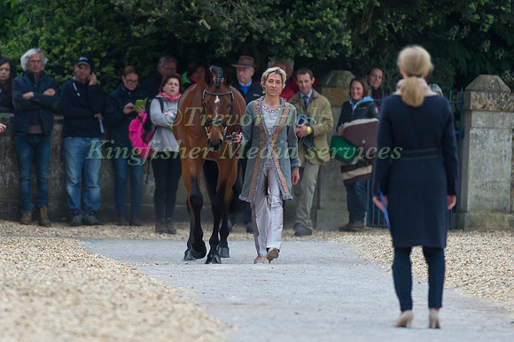 Ingrid Klimke (GER) and Horseware Hale Bob OLD at the Final  Horse Inspection of the 2017 Mitsubishi Motors Badminton Horse Trials