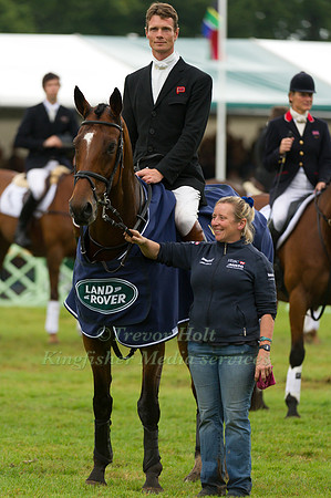 William Fox-Pitt and Head Girl Jackie Potts