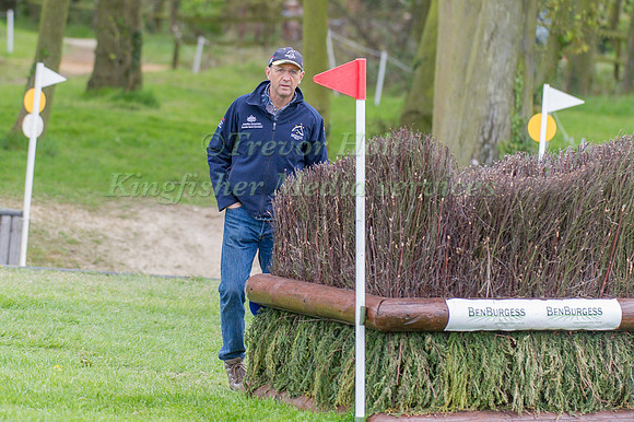 Bill Levett walking the Course