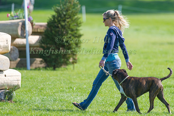 Jonelle Price Walking the Course