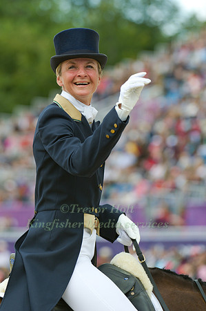 Lucinda Fredericks after completing her dressage round