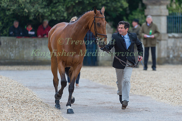 Jean Teulere (FRA) and Matelot du Grand Val at the Final  Horse Inspection of the 2017 Mitsubishi Motors Badminton Horse Trials