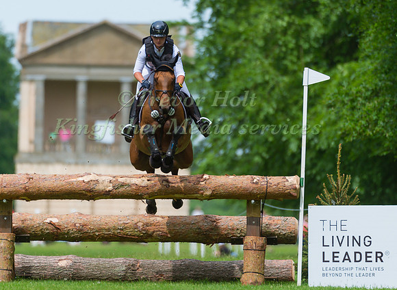 JULIA KRAJEWSKI (GER) RIDING SAMOURAI DU THOT TAKING PART IN THE CROSS COUNTRY PHASE OF THE CICO THREE STAR AT THE 2017 HOUGHTON INTERNATIONAL HORSE TRIALS