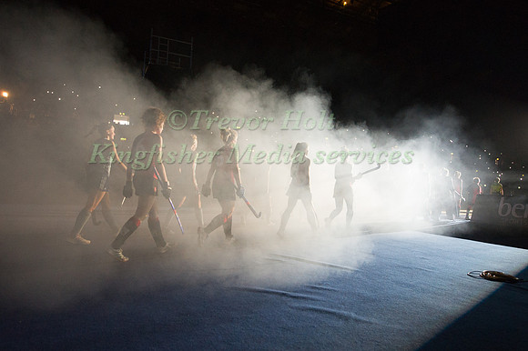 The Teams enter the arena.