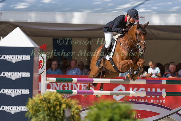 KRISTINA COOK (GBR) AND BILLY THE RED