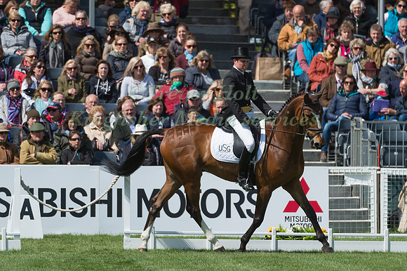 James Sommerville (GBR) riding Talent in the Dressage phase  of  the 2017 Mitsubishi Motors  Badminton Horse Trials