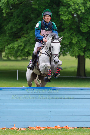 RYUZO KITAJIMA (JPN) RIDING KINNORDY RHONDO  IN THE CROSS COUNTRY PHASE OF THE CCI ONE STAR AT THE 2017 HOUGHTON INTERNATIONAL HORSE TRIALS