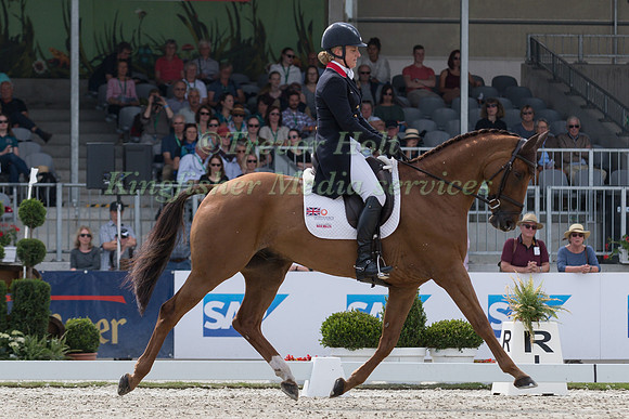 KRISTINA COOK (GBR) AND BILLY THE RED
