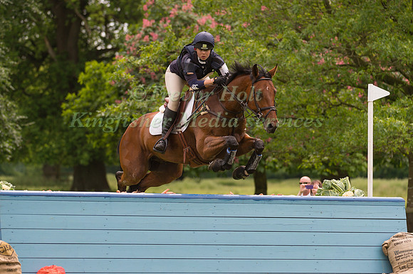 JESSICA MCKIE (GBR) RIDING ASK THE BOSS TAKING PART IN THE CROSS COUNTRY PHASE OF THE CICO THREE STAR AT THE 2017 HOUGHTON INTERNATIONAL HORSE TRIALS