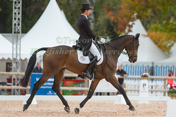 Mark Todd of New Zealand riding NZB Campino