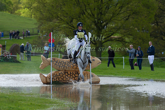 PIPPA FUNNELL (GBR) RIDING  BILLY THE BIZ COMPETING IN THE CROSS COUNTRY PHASE OF THE  CIC THREE STAR COMPETITION AT THE  2017 DODSON AND HORRELL CHATSWORTH INTERNATIONAL HORSE TRIAL.