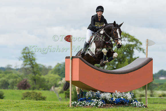 TATIANA  BESKHMELNITSKAYA (RUS) RIDING QUITE A PUZZLE COMPETING IN THE CROSS COUNTRY PHASE OF THE  CIC ONE STAR COMPETITION AT THE  2017 ROCKINGHAM CASTLE INTERNATIONAL HORSE TRIAL.