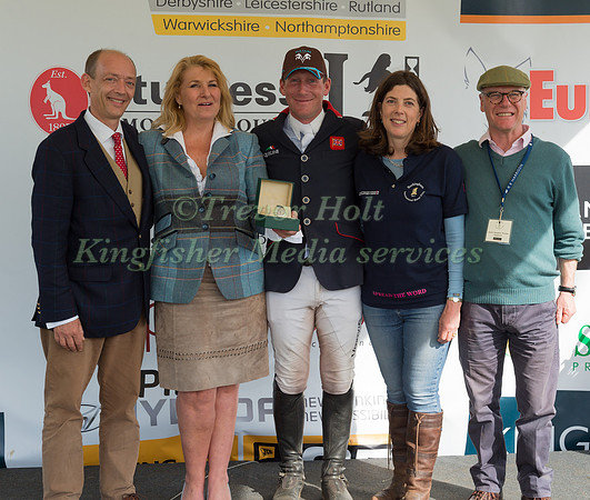 Winner of the Robert Loomes Championship 2017 Oliver Townend with the Rockingham Team