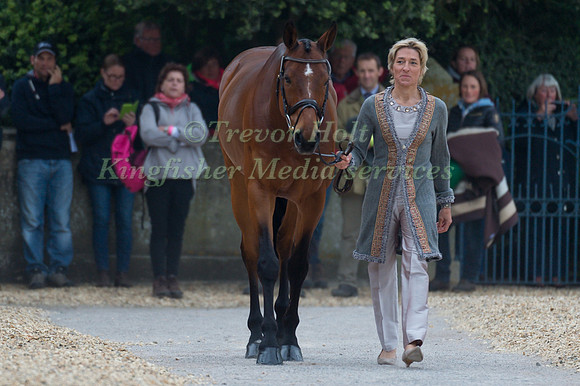 Ingrid Klimke (GER) and Horseware Hale Bob OLD at the Final  Horse Inspection of the 2017 Mitsubishi Motors Badminton Horse Trials