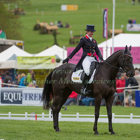 NICOLA WILSON (GBR) RIDING  BULANA COMPETING IN THE DRESSAGE PHASE OF THE  CIC THREE STAR EVENT RIDERS MASTERS  COMPETITION AT THE  2017 DODSON AND HORRELL  CHATSWORTH INTERNATIONAL HORSE TRIAL.