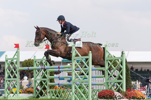 Piggy French, (GBR) riding Westwood Mariner taking part in the Show Jumping Phase